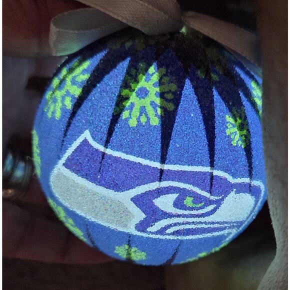 Set of 6 Seattle Seahawks NFL LED Light-Up Christmas Ornaments Tree New Tested - Picture 2 of 10